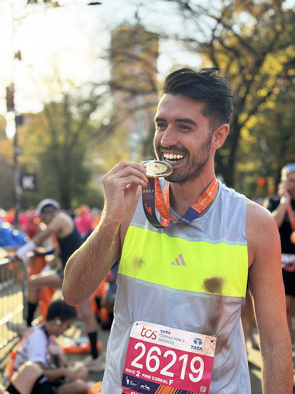 Riccardo Bonfitto durante una maratona – la filosofia di Richi Lab: costanza e metodo
